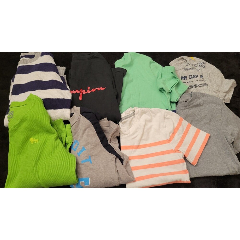 Kids Boys Size Small Mixed Lot Of Short Sleeve And Long Sleeve Shirts Tops